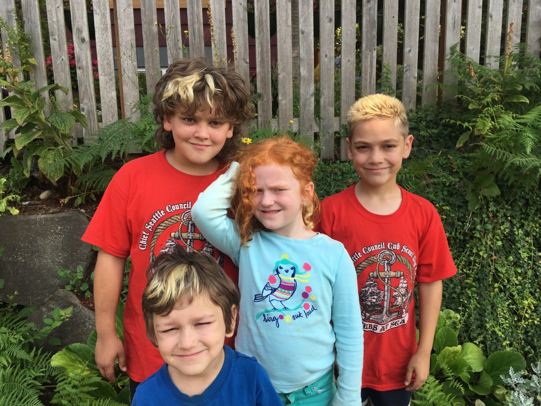 the bleach before the color